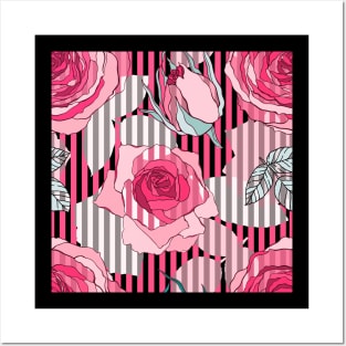 Another Rose Pattern Design Posters and Art